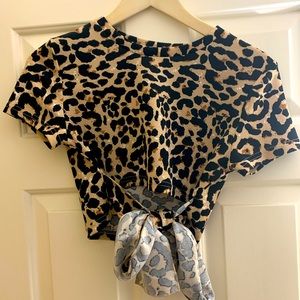 Cheetah Print Crop Top